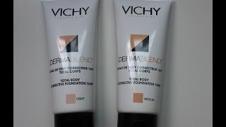 Reseña Base de maquillaje corrector total cuerpo Dermablend de VICHY cubrir manchas de la cara [upl. by Brock]