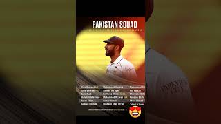 Pakistan squad for Bangladesh test series 2024 Pakistan squad vs Bangladesh big name is back [upl. by Anauqahs]