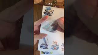 ASMR Journaling 다꾸23 scrapbooking asmr 다꾸 shorts [upl. by Rabaj]