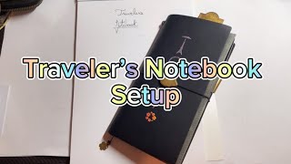 Travelers Notebook Setup Left Handed Writer [upl. by Gerhardine156]