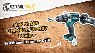 Makita Brushless 18V Hammer Drill DHP481  XPH07 Review [upl. by Mctyre]