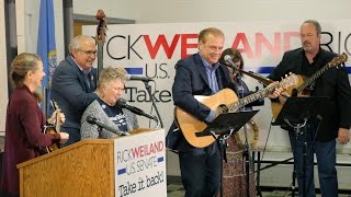 Democrat Rick Weiland sings his campaign message [upl. by Atinrahs]