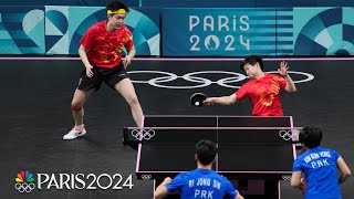 China outduels North Korea for table tennis mixed doubles gold  Paris Olympics  NBC Sports [upl. by Edrick180]