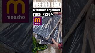 Meesho Wardrobe Organiser Haul homeorganization wardrobeessentials hack organizer shorts yt [upl. by Mahda]