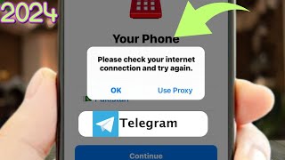 Telegram please check your Internet connection and try again  Telegram login Problem  2024 [upl. by Anerda221]