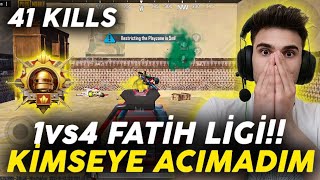 41 KILLS 🔥 1vs4 FATIH LIGI WEBCAM GAMEPLAY  Pubg Mobile One Man Squad Webcam Gameplay [upl. by Neufer]