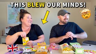 Americans Try Nostalgic British Sweets  Your Childhood Favourites [upl. by Adialeda778]