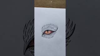 Red Dragon Eye Drawing 🐉👀drawingtrending viralsketchshortseasy drawingartworkpencil drawing [upl. by Alyam]