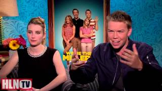 WERE THE MILLERS interview Will Poulter amp Emma Roberts [upl. by Epolulot223]