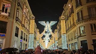 Alumbrado de Navidad 4K Calle Larios Malaga 2023 [upl. by Niveg498]