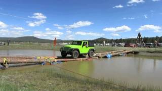 Jeep Overland Expo Pontoon Bridge Crossing [upl. by Mannes]