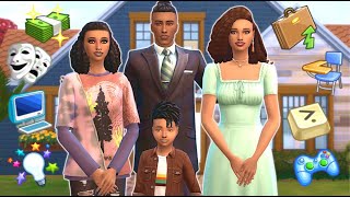 Playing as a family of overachievers  Sims 4 gameplay [upl. by Dulce404]