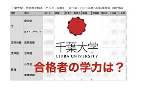 【合格者平均21】千葉大学の一般合格者の学力はどれくらいか？【偏差値ランク推移国公立留学】 [upl. by Yanarp969]