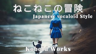 ねこねこの冒険 vocaloid style cat music song 猫 ねこ vocaloid ボーカロイド ai japan sunoai catsong neko [upl. by Kaule]