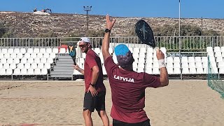 European Beach Tennis Championship 2024 Consolation Semi Final LAT vs LTU [upl. by Norahs1]