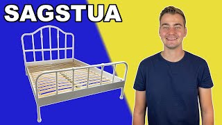 Step By Step  SAGSTUA Bed Frame IKEA Tutorial [upl. by Yssirk153]