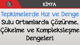 Tepkimelerde Hız ve Denge  Sulu Ortamlarda Çözünme Çökelme ve Kompleksleşme Dengeleri [upl. by Ardek]