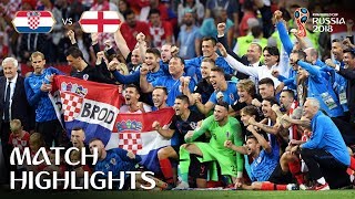 Croatia v England  2018 FIFA World Cup  Match Highlights [upl. by Wende]