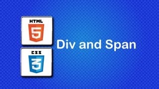 HTML5 and CSS3 Beginner Tutorial 19  Div and Span [upl. by Adolphe]