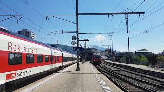 RABe 501 quotGirunoquot Stadler Rail EC250 quotSMILEquot in Zug 180718 Teil 3 [upl. by Karola]