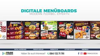 Digitale Menüboards bzw digitale Speisekarte [upl. by Paff]