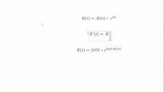 Mathe Oberstufe Part 26 Differenzialgleichung beim Exponentiellen Wachstum [upl. by Yenwat]