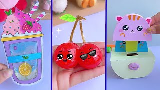 Easy kawaii paper craft  how to make paper craft for school  Tonni art and craft [upl. by Lamp]