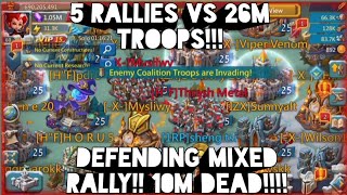 lords mobile RALLY VS 5 RALLIES MIXED RALLIES will my trap BURN [upl. by Eiger]