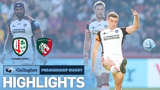 London Irish v Leicester HIGHLIGHTS  Tigers Look To Keep Winning Run  Gallagher Premiership 2122 [upl. by Artaed]