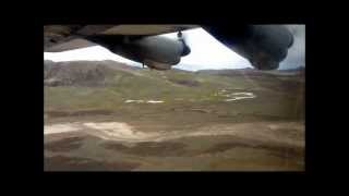 C130J30 Hercules landing Mestersvig Greenland [upl. by Annaiek]