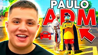 FINGI SER ADM e ROUBEI O POVO no GTA RP 😂 Paulinho o LOKO [upl. by Anaitak]