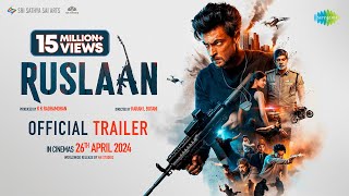 Ruslaan Official Trailer  Aayush Sharma Jagapathi Babu Sushrii  Karan B  Radhamohan  26th Apr [upl. by Yrral324]