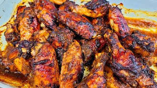 easy oven roasted jerk chicken wings recipe [upl. by Kina864]