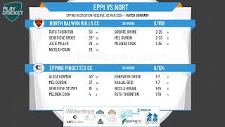 North Metro CA 14 Lorraine Ireland Women Div 1 Summer SF 2  Epping Pingettes v North Balwyn Bulls [upl. by Philine654]