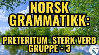 Norsk Grammatikk Preteritum Sterk Verb 3Norwegian Grammar Past Tense StrongVerbs3 norsk grammar [upl. by Nored]