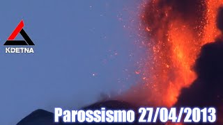 Etna  Parossismo 27042013  KdEtna [upl. by Josephina]