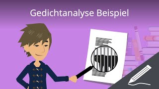 Gedichtanalyse Beispiel  einfach erklärt [upl. by Ericka]