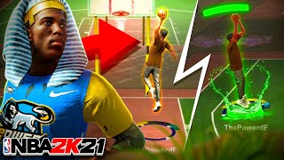 FIRST NBA 2K21 PARK GAMEPLAY  EXPLORING THE NEW NEIGHBORHOOD amp USING MY BEST BUILD amp JUMPSHOT [upl. by Malamut]