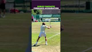 RUBLEV FANTASTIC FOREHAND ACCELERATION tennis shorts [upl. by Ailin836]