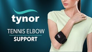 How to wear Tynor Tennis Elbow Support for pain relief from tennis elbow in sports and work [upl. by Alexia]