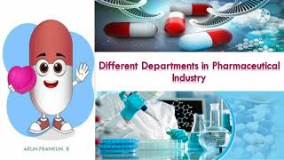 Different Departments in Pharmaceutical industry [upl. by Eetnwahs16]