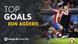 TOP 10 GOALS LaLiga Sergio Kun Agüero [upl. by Chalmer168]