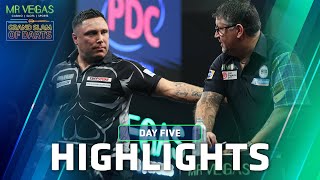 REVENGE OR REPEAT  Day Five Highlights  2023 Mr Vegas Grand Slam of Darts [upl. by Gotthard]