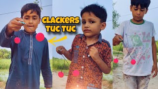 Clackers TUC TUC Game  how to play clackers tak tak  Clackers toy ball  1970s Clackers [upl. by Dodd]