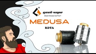 Vape обзор №170 GeekVape Medusa RDTA Новый формат обзора ◄╝ 📢 ヅ [upl. by Molli831]