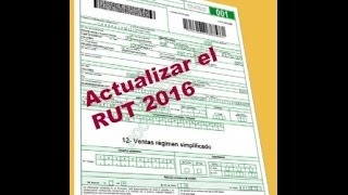 Como Actualizar el Rut Con Mecanismo Digital 2016 [upl. by Schroeder]