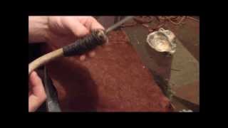 Making A Deer Hide Drawstring Pouch [upl. by Eeslek]