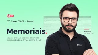 2ª Fase OAB  Penal Memoriais na prática [upl. by Taylor56]