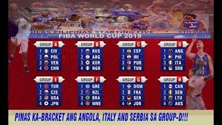 FIBA WORLD CUP 2019 DRAW PINAS NASA BRACKET NG SERBIA [upl. by Zehcnas413]