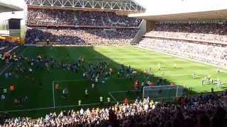 Wolverhampton Wanderers Wolves  Rotherham United Pitch invasion [upl. by Menell]